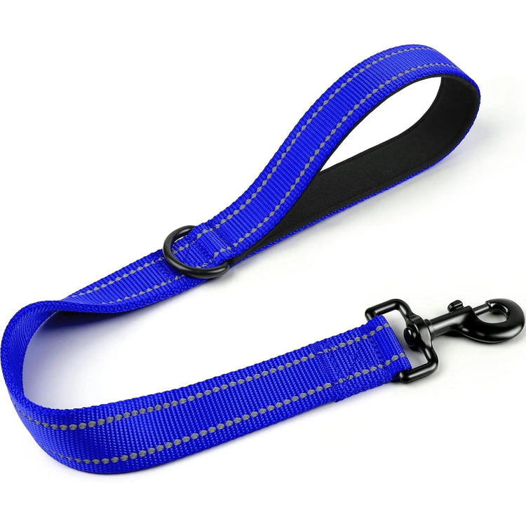 Taglory Short Dog Leash with Traffic Padded Handle | Heavy Duty Nylon Lead for Training & Control | Reflective Threads Pet Leash