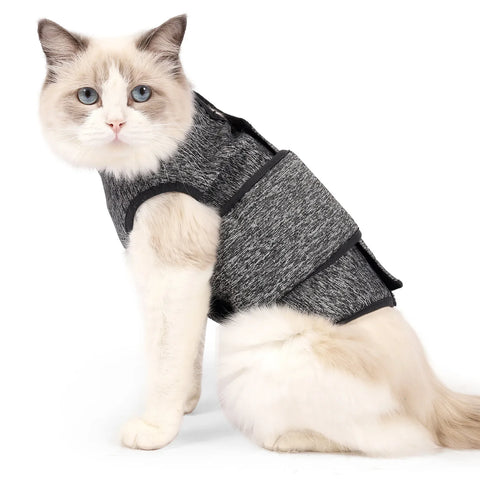 Cats Anxiety Jacket | Thunder Coat for Stress Relief | Emotional Comfort & Recovery Vest for Pets