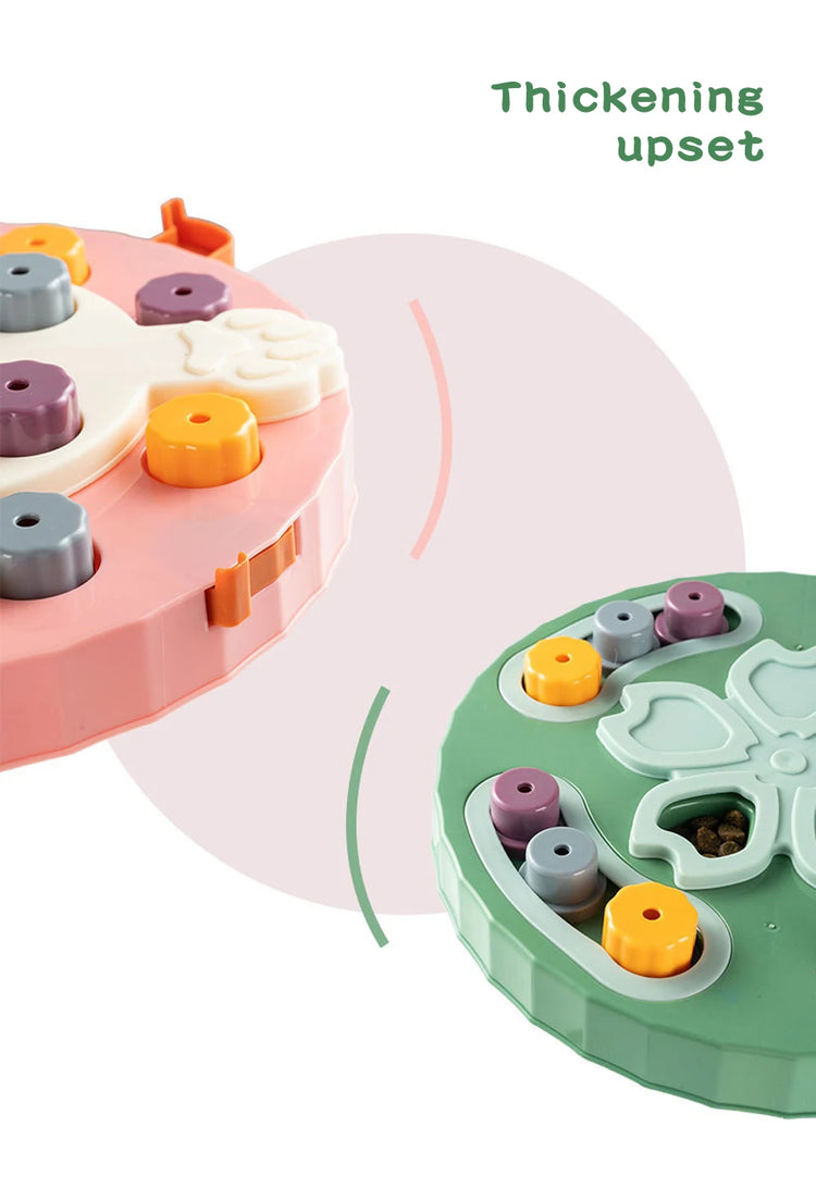 Interactive Puzzle Feeder Toy – Slow Eating Food Dispenser & Training Game for Cats and Dogs