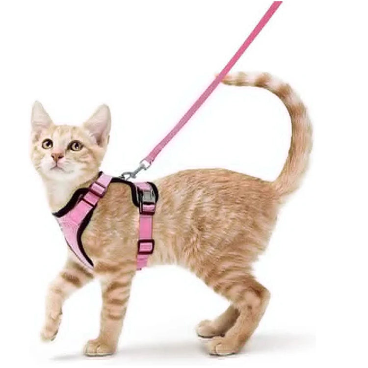 Cat Harness and Leash for Walking | Escape Proof | Soft Adjustable Vest Harnesses for Cats | EasyControl