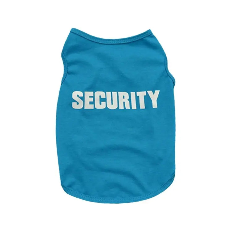 Security Clothing for Dogs | Summer Pet Clothes | Chihuahua & Yorkshire Vest for Small Dogs and Cats | Low Price Pets T-shirt Costume