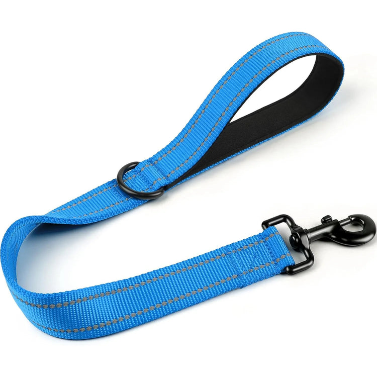 Taglory Short Dog Leash with Traffic Padded Handle | Heavy Duty Nylon Lead for Training & Control | Reflective Threads Pet Leash