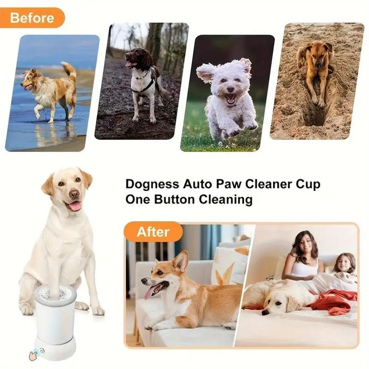 Electric Pet Paw Cleaner – Automatic Foot Washer for Dogs & Cats