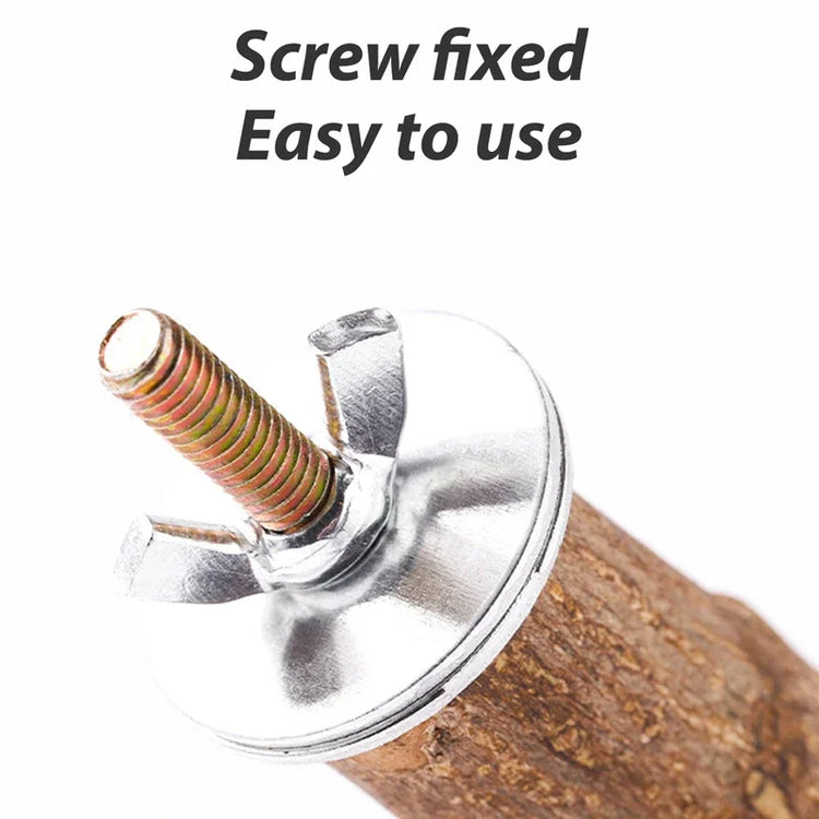 Natural Wood Bird Branch Stand | Perches Pet Parakeet Budgie Hanging Play Toy | Bird Cage Parrot Wooden Desk Holder Perches Platform