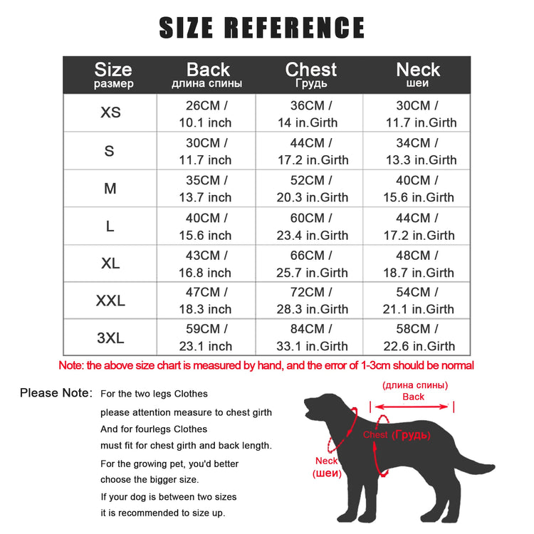 Winter Dog Clothes | Outdoor Cold-Proof Warm Dog Jacket with Fleece Cotton Lining | Chihuahua, French Bulldog, Puppy Clothing Coat