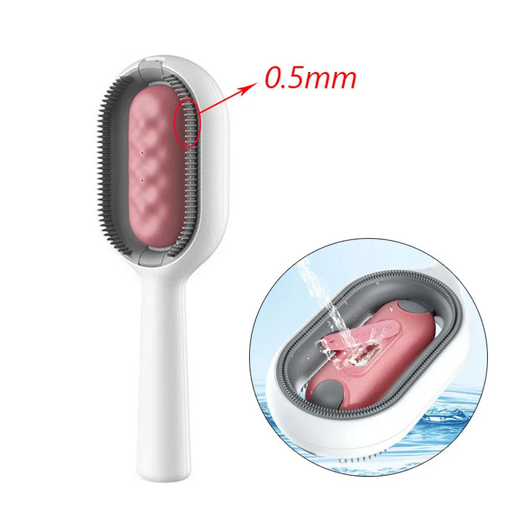Clean Cat Dog Hair Removal Comb | Pet Grooming Brush | Wipes-Ready Brush for Cats/Dogs | Katten Accessories
