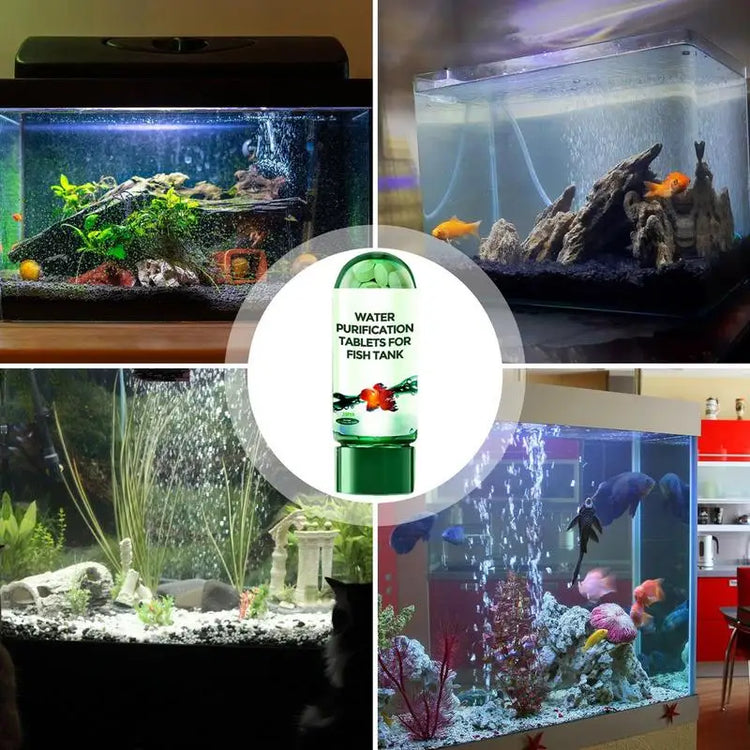 Eco-Friendly Aquarium Water Purification Tablets – Fast-Acting Clarifier & Fish Tank Cleaner (35 Tablets)