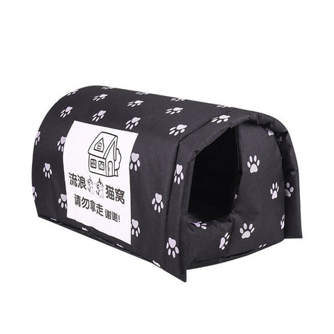 Winter Outdoor Cat House | Washable - Indoor & Outdoor Shelter | Keep Warm - Wide Applications | Pet House for Cats & Small Dogs