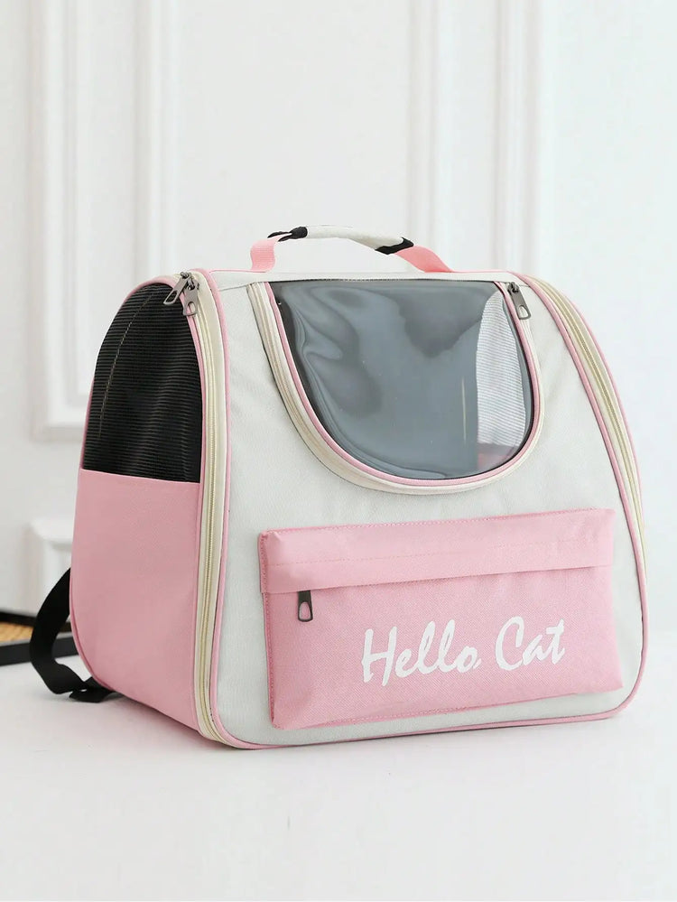 Cat Carrier Backpack for Outdoor Travel | Breathable Pet Bag for Cats/Small Dogs with Cushion