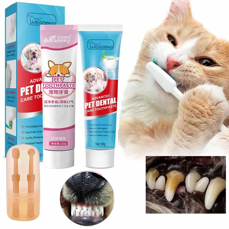 Edible Pet Toothpaste for Cats & Dogs | Oral Care Gel for Clean Teeth & Healthy Gums