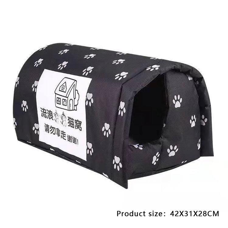 Winter Outdoor Cat House | Washable - Indoor & Outdoor Shelter | Keep Warm - Wide Applications | Pet House for Cats & Small Dogs