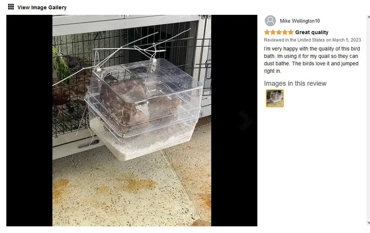 Bird Bath Shower Bathtub Box Large Hanging Clear Transparent Cube for Parrots Cage Accessories Bowl