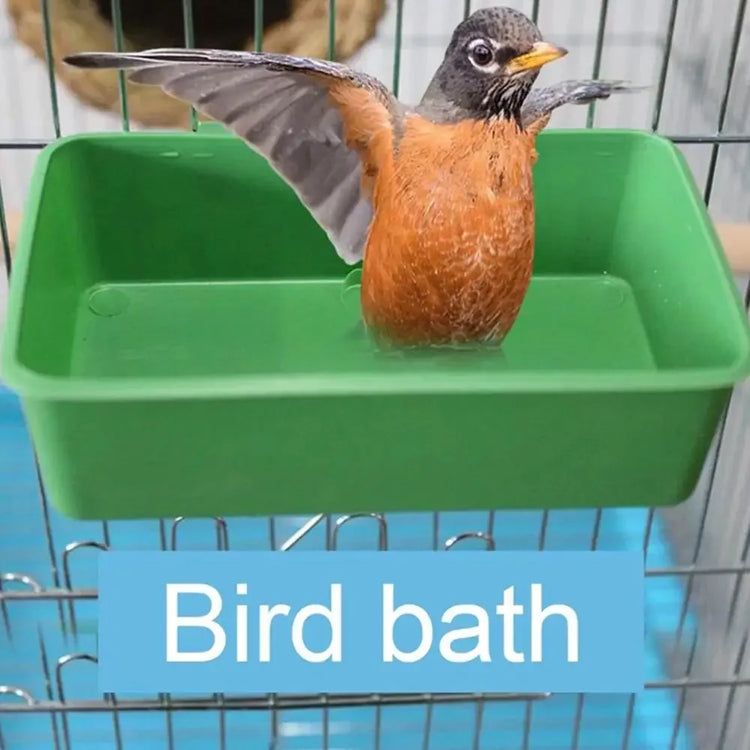 Bird Baths Tub Parrot Cage Bathing Box Small Bird Birdbath Tub Parrot Bath Supplies Room Feeder Bird Accessories Pet Products