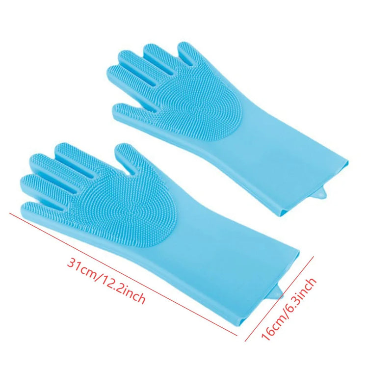 Pet Grooming | Bathing Gloves | Dog Cat Bathing Shampoo | Massaging Cleaning Cleaner | Silicone Hair Removal Glove