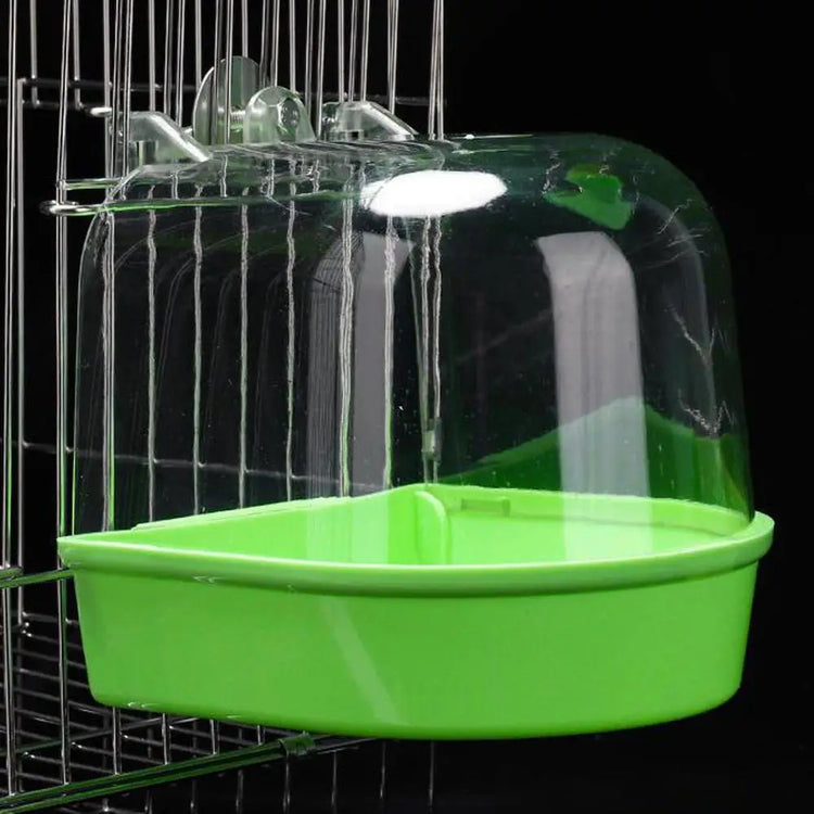 Hanging Bird Bath Box | Parakeet Shower Cage Bath | Bird Bathtub for Canary, Cockatiel, Budgerigar, Small Parrots