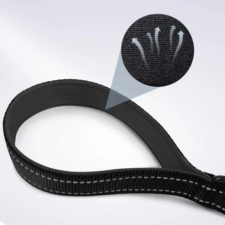 Taglory Short Dog Leash with Traffic Padded Handle | Heavy Duty Nylon Lead for Training & Control | Reflective Threads Pet Leash