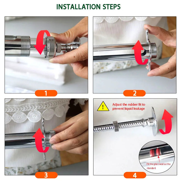 Fish tank plant liquid fertilizer syringe is used to add aquatic plant liquid fertilizer to remove planarian fish from feeding