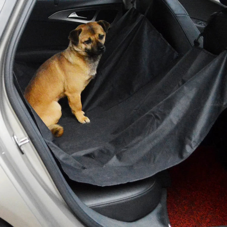 Waterproof Dog Car Seat Cover – Foldable Pet Backseat Hammock with Non-Slip Backing