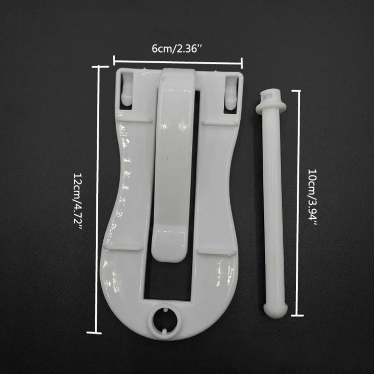 Bird Food Holder Clip | Parrot Cage Feeding Tool | Fruit & Cuttlebone Clamp for Birds & Rodents | White Plastic Pin Clip