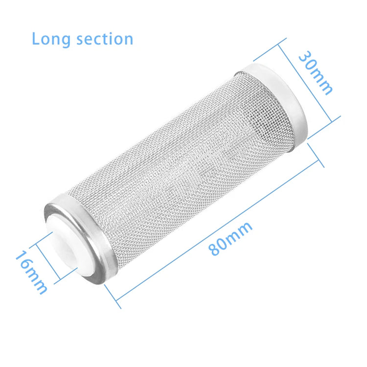 Fish Tank Filter Stainless Steel Inlet Case Mesh Shrimp Nets Special Cylinder Filters Inflow Inlet Protect Aquarium Accessories