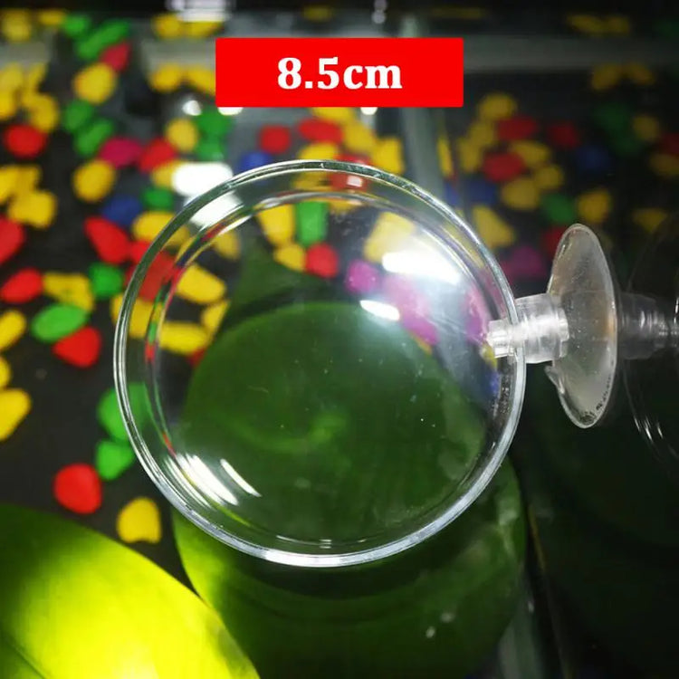 Transparent Acrylic Shrimp Feeder with Suction Cup – Floating & Bottom Feeding Fish Tank Accessory
