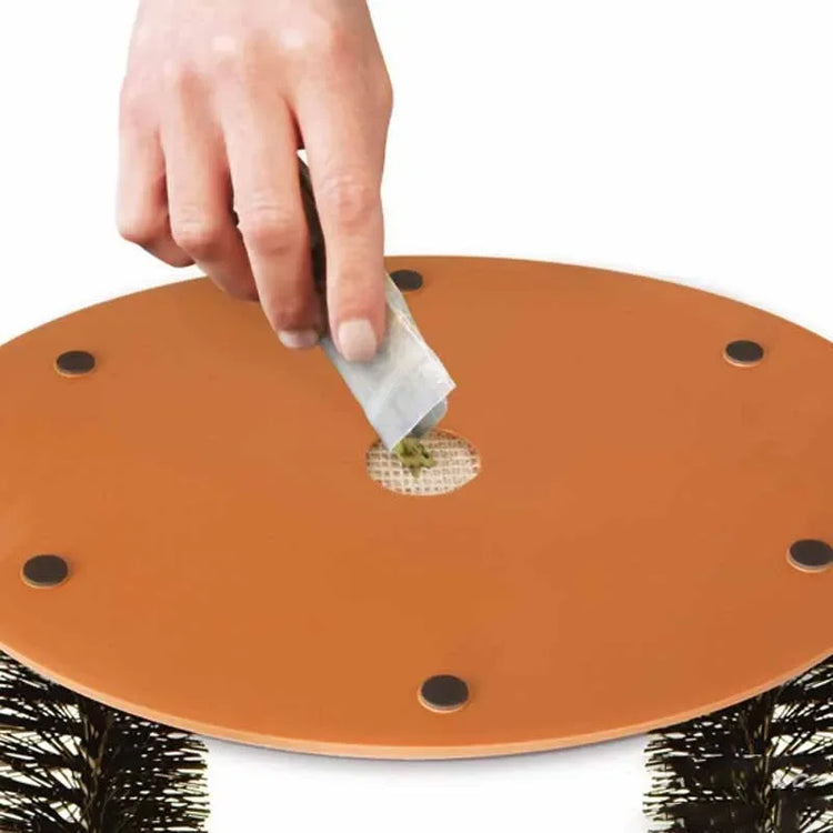 Cat Toy Arch Self Groome | Pamper Feline with A Massage - Grooming Rubbing Brush with Scratching Pad | Toy for Cats - Interactive Toys