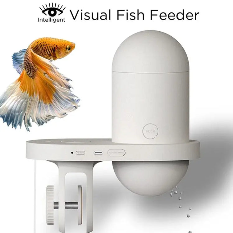 Automatic Aquarium Fish Feeder with 2K HD Camera and WiFi Control