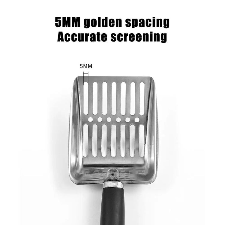 Cat Sand Cleaning — for Dog & Cat | Clean Feces Supplies | Cat Litter Shovel | Pet Cleaning Tool | Pet Products | Metal Long Handle Scoop