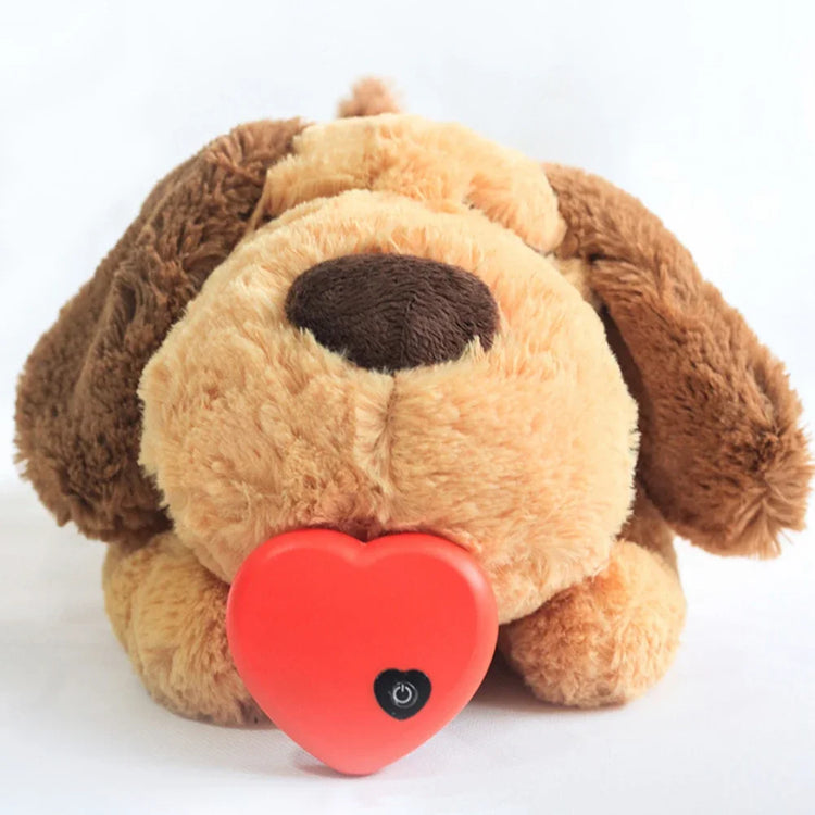 Heartbeat Plush Puppy Toy – Soothing Comfort Doll for Behavioral Training & Stress Relief