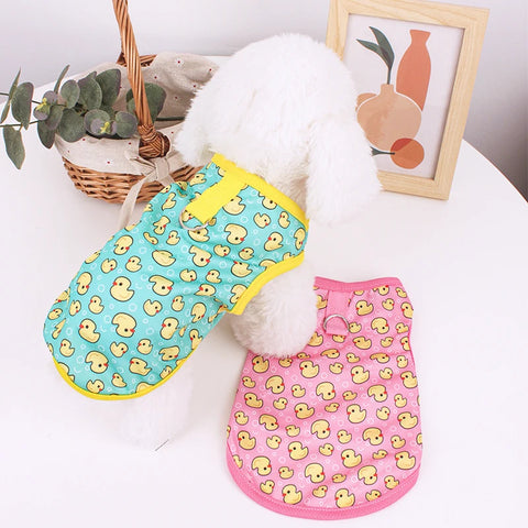 Cartoon Pet Dog Clothes | Puppy Soft Vests | Summer Casual T-Shirt for Small Dogs- Pet Supplies