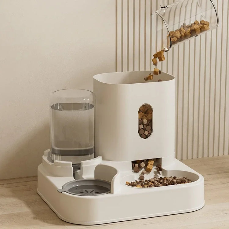 Automatic Pet Feeder with Water Dispenser | 2-in-1 Food & Water Station | For Cats & Small Dogs