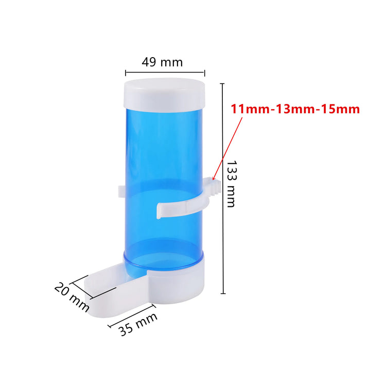 Bird Water Feeder Bottle | Hanging Cage Drinker for Parrots, Pigeons & Parakeets | No-Spill Auto Fountain Cup for Pet Birds