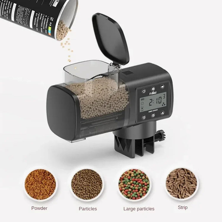 Automatic Intelligent Fish Feeder with LCD Display – Digital Programmable Aquarium Fish Food Dispenser