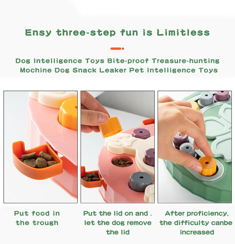 Interactive Puzzle Feeder Toy – Slow Eating Food Dispenser & Training Game for Cats and Dogs
