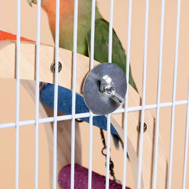 4/6/8 Step Bird Climbing Ladder | Parrot Toy Ladder - Fun Interaction Toy | Wooden Exercise Rack for Birds