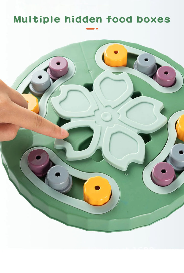 Interactive Puzzle Feeder Toy – Slow Eating Food Dispenser & Training Game for Cats and Dogs
