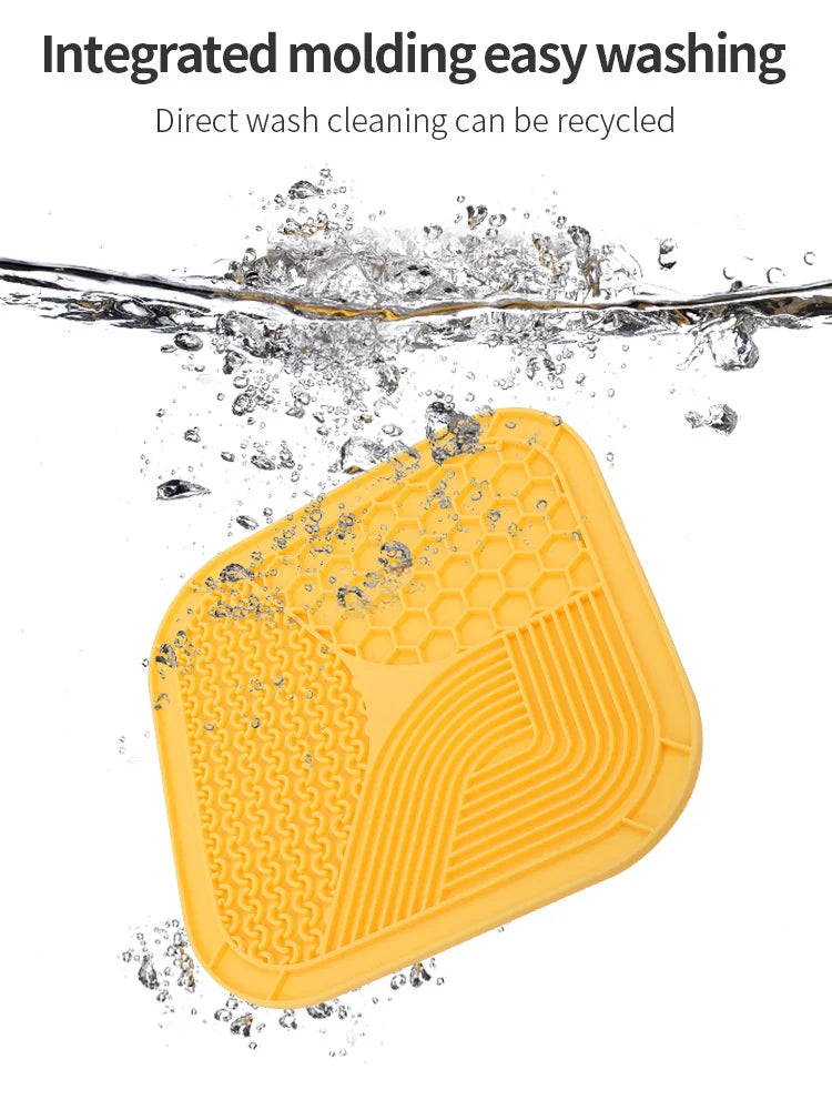 Silicone Pet Licking Mat for Cats/Dogs | Anti-Choking Slow Food Bowl | Bath Distraction Plate | Pet Supplies Cutlery