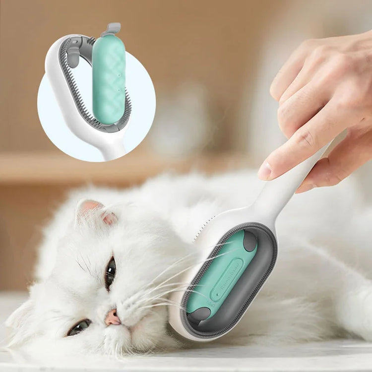 Clean Cat Dog Hair Removal Comb | Pet Grooming Brush | Wipes-Ready Brush for Cats/Dogs | Katten Accessories