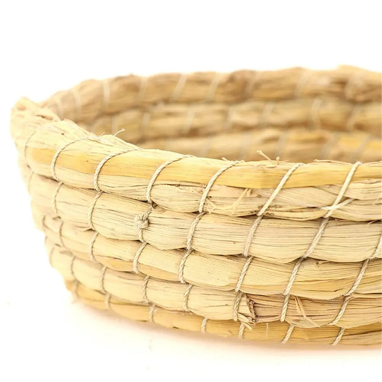 Natural Handmade Straw Bird Nest – Parrot & Pigeon House | Cozy Cage Bedroom for Small Birds & Pets