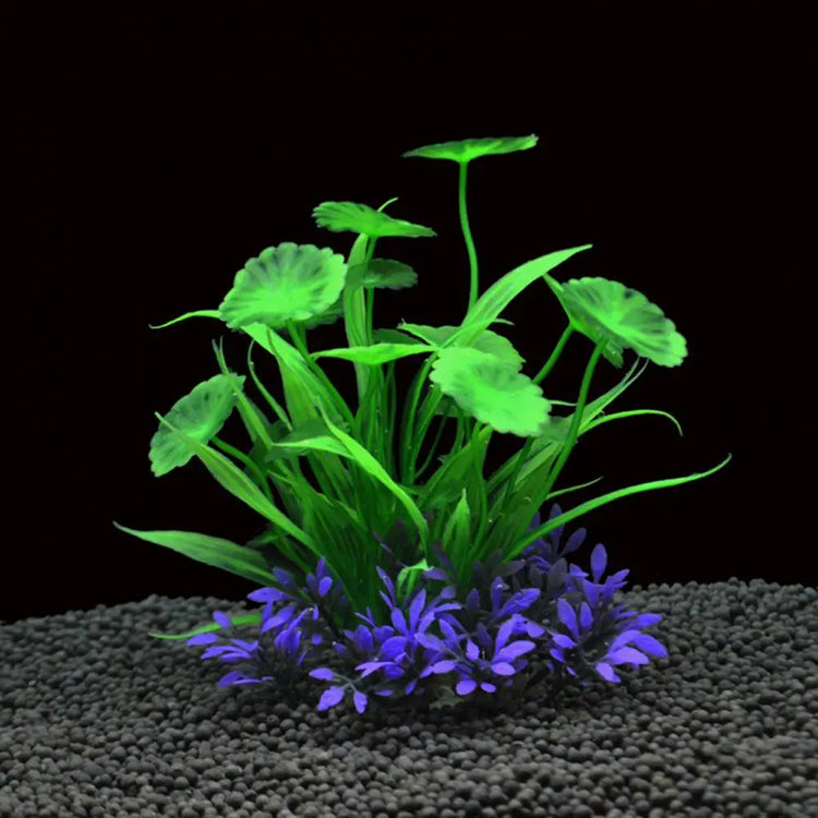 Artificial Aquatic Plant – Fade-Resistant Plastic Decor for Fish & Reptile Tanks