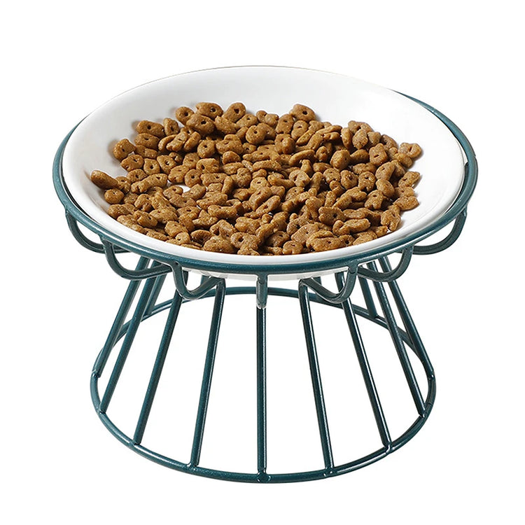 Cat Lift Bowl — Metal Stand Only | Elevated Feeder Base for Cats/Dogs | Pet Food & Snack Dish Holder | Puppy/Kitten Feeding Accessories