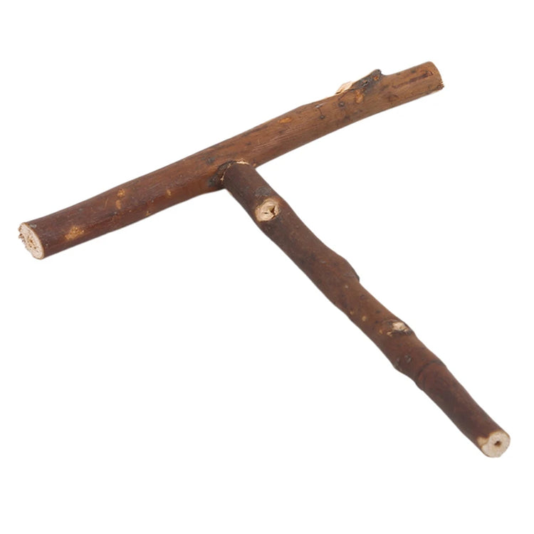 Pet Parakeet Budgie Hanging Play Toys | Bird Cage Wood Branch Stand Perches | Parrot Wooden Holder Perches