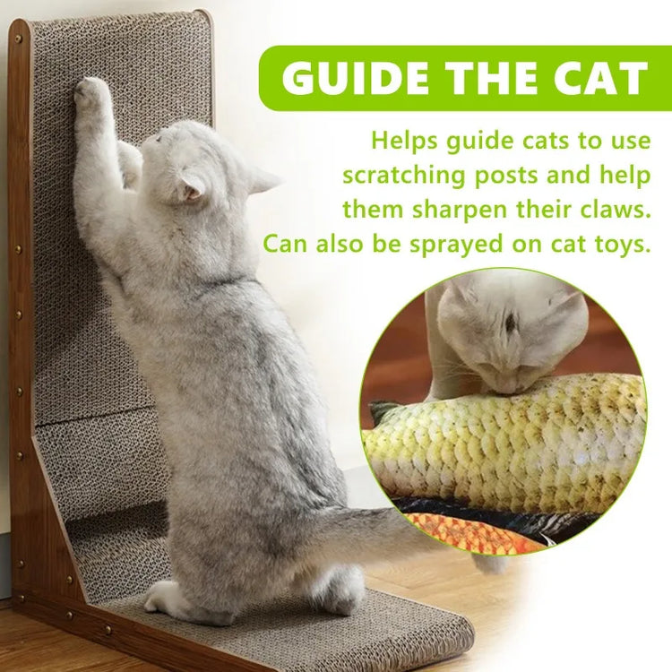 Natural Catnip Spray | Happy Water Formula for Cats | Promotes Appetite | Relieves Anxiety | Boosts Vitality | Pet Training Aid | Mood Enhancer