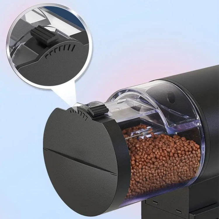 Automatic Fish Tank Feeder with Adjustable Feeding Amount and Timer – 12/24 Hour Interval, Manual & Auto Mode