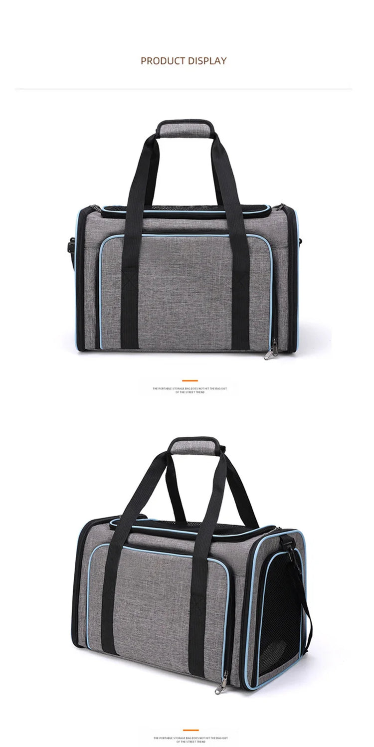 Soft-Sided Dog and Cat Carrier for Kittens – Lightweight & Portable Travel Bag
