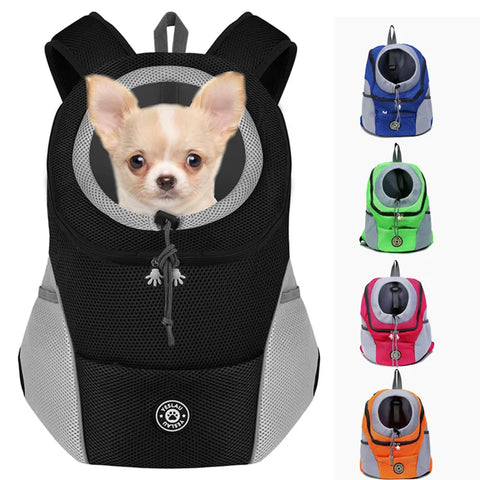 Breathable Dog Carrier Backpack – Travel Pet Bag for Small to Medium Dogs and Cats