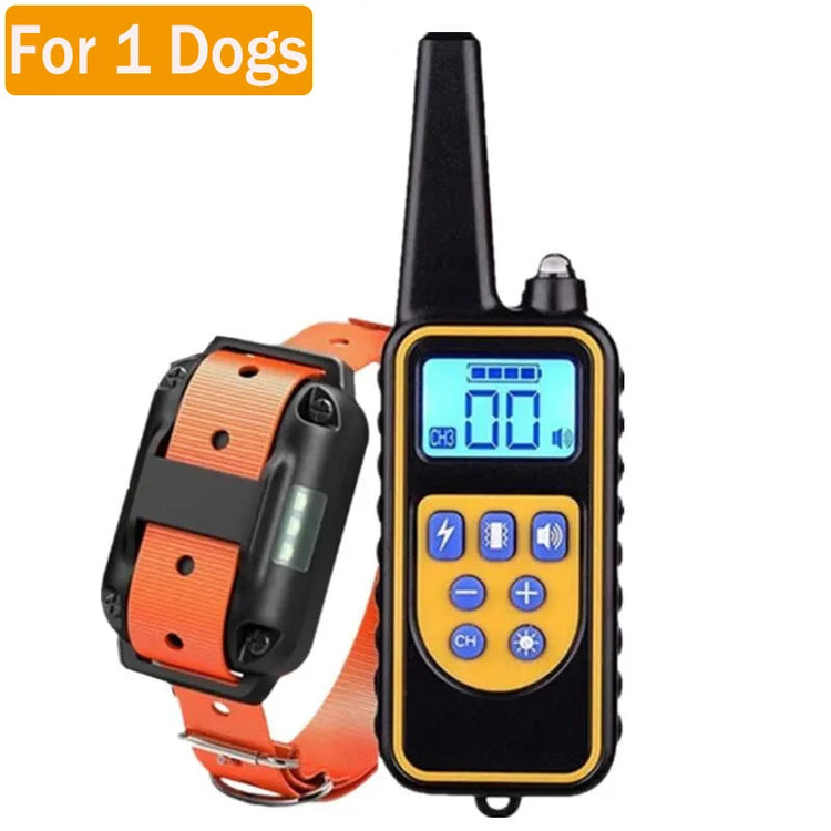 Waterproof Electric Dog Training Collar with Remote – Rechargeable Anti-Bark Device for All Dog Sizes