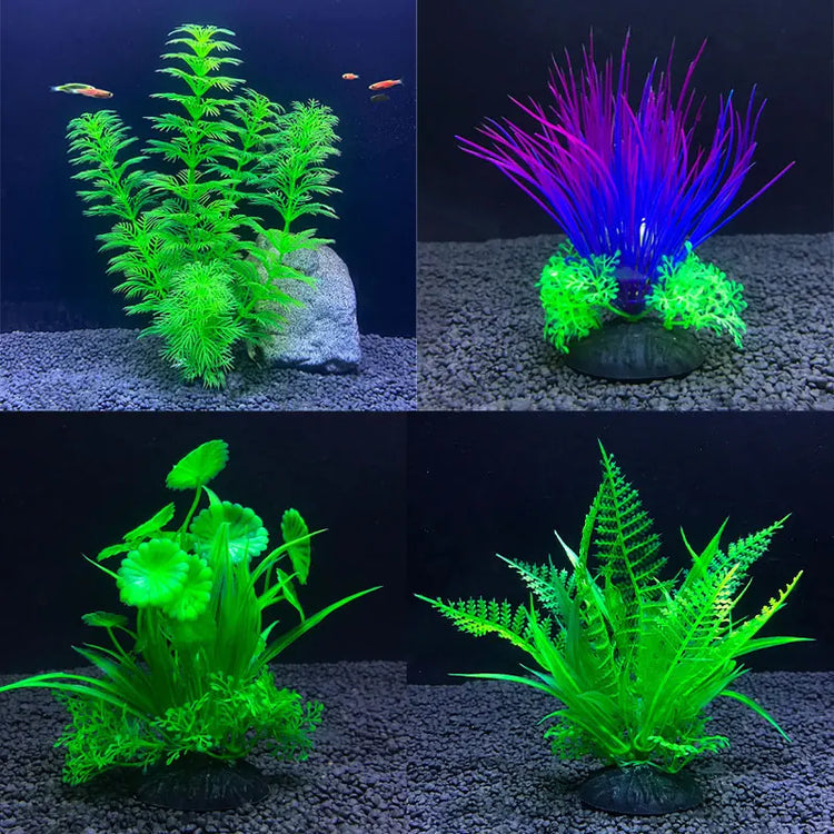 Fish Tank Grass Decoration Artificial Aquarium Decor Plants Water Weeds Ornament Aquatic Plant Accessories 