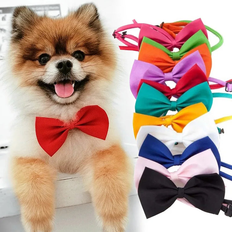 Pet Dog/Cat Necklace Formal Necktie |Adjustable Bow Tie Portable Collar, Suit For Small Medium Dog/Cat