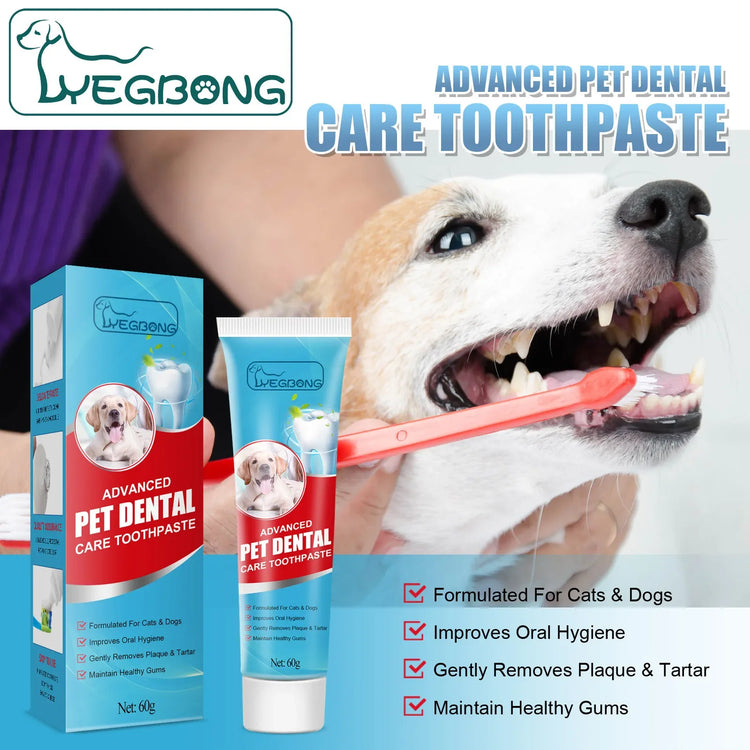 Edible Pet Toothpaste for Cats & Dogs | Oral Care Gel for Clean Teeth & Healthy Gums